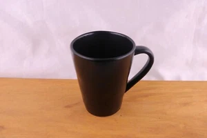 Crate & Barrel Marin Black Matte Finish Coffee Mug (s) Curved Rim Portugal - Picture 1 of 5