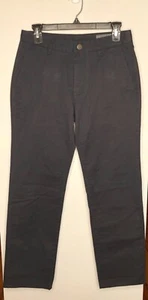 BONOBOS Mens Chino Pants 28/28 Slim Fit Navy Blue NWOT Cotton Blend *Shortened - Picture 1 of 6