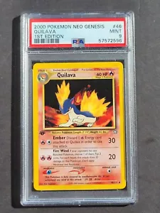 Pokemon PSA 9 1. EDITION QUILAVA 46/111 NEO GENESIS SET NON HOLO - MINT - Bild 1 von 2