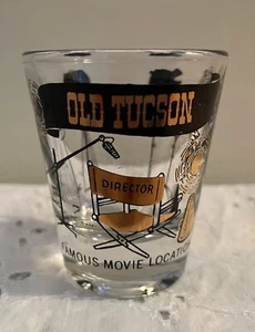 OLD TUCSON berühmter Filmstandort Regiestuhl Souvenir Schnapsglas SEHR GUT - Bild 1 von 5