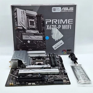 ASUS Prime X670-P WiFi AMD X670 AM5 ATX Motherboard, DDR5 -NOT WORKING- - Photo 1/7