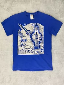 Rocketeers Tshirt Gildan Blue Size Small Custom Ink Rocket Science - Picture 1 of 6