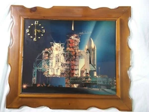 Reloj de lanzamiento vintage del transbordador espacial de la NASA ~ ¿Cabo Cañaveral? Mosier Import Company - Imagen 1 de 9
