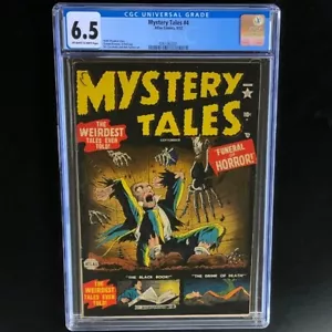 Mystery Tales #4 (Atlante 1952) ๐ฅ CGC 6.5 ๐ฅ Solo 5 superiori! Pre Code Horror PCH - Foto 1 di 6