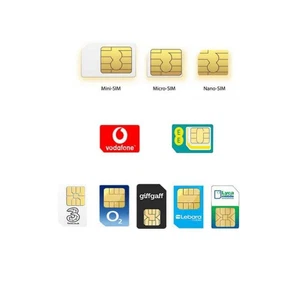 SIM CARDS Pay As You Go O2 VODAFONE EE GIFFGAFF THREE LYCA SMARTY VOXI LEBARA