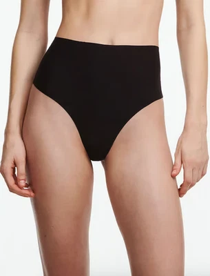 Chantelle ONE SIZE (XS-XL) SoftStretch Thong Panty 1069 NWOT Black - Image 1 of 4