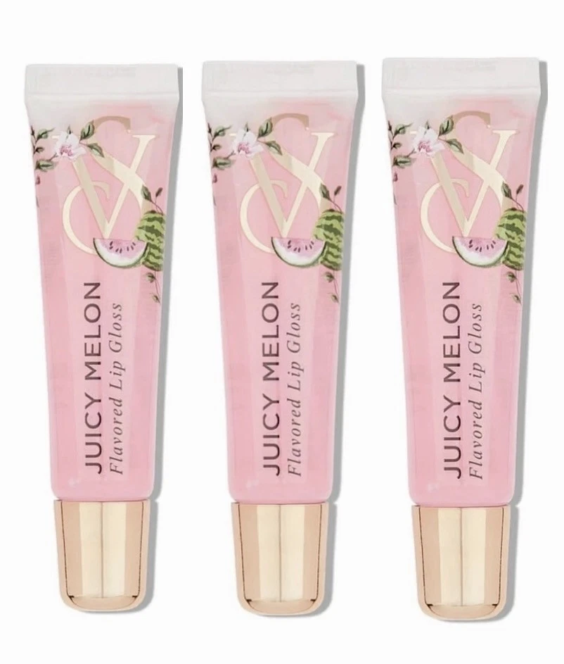 3 NEW Sealed Victoria's Secret Sealed Flavored Lip Gloss Juicy Melon New - Image 1 of 1