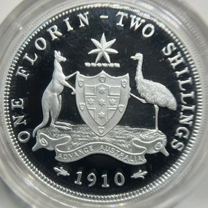 1998 Twenty 20 Cent Proof Coin - Ex Masterpieces in Silver Set - 1910 Florin - Picture 1 of 2