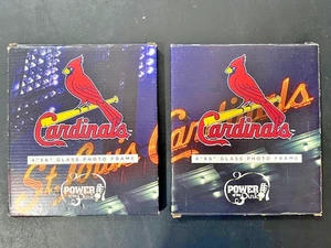 2 St. Louis Cardinals Power of the Pink Glas 4x6 Bilderrahmen 2017 Gewinnspiel - Bild 1 von 8
