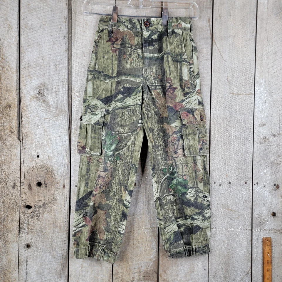 Calça cargo Mossy Oak Break-Up Infinity infantil 6/7 camuflagem caça utilitário ao ar livre - Imagem 1 de 4