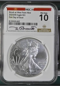 2024 W Eagle NGC-X MS10 First Day of Issue - Picture 1 of 2