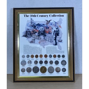 20th Century U.S. Coin Collection in Framed Display - Picture 1 of 5