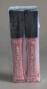 (2x) L'Oreal Paris Infallible Pro Gloss Plump Lip Gloss, 605 Moonlit Rose - Picture 1 of 3