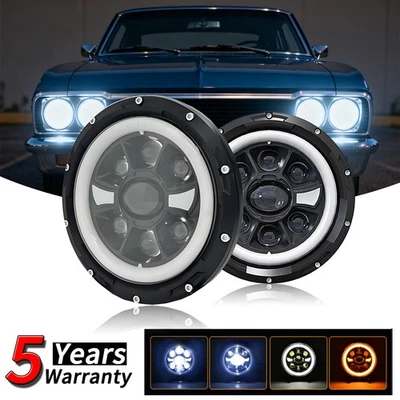Faros LED de haz alto/bajo DRL 48000LM 6500K para Jeep CJ5 1959-1983 7 pulgadas Foto 1 de 4