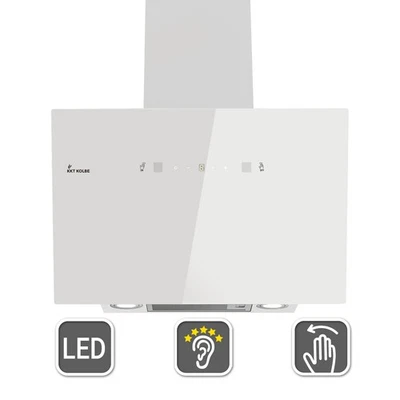 Campana extractora 60 cm recirculación aire de escape campana de pared sin cabeza blanco control por gestos - Imagen 1 de 4