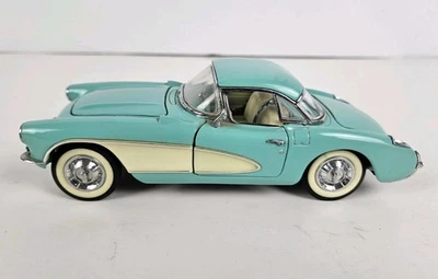 Franklin Mint Pressofuso 1956 Chevrolet Corvette da Collezione Auto Rimovibile - Immagine 1 di 4