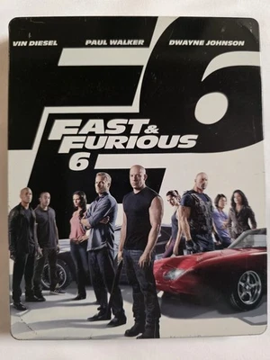 Fast and Furious 6 Steelbook Blu-Ray/DVD Vin Diesel Paul Walker Action Movie  Foto 1 de 4