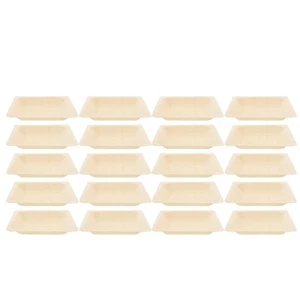 20 Pcs Wooden Sushi Plate Boat Food Dishes - Picture 1 of 12