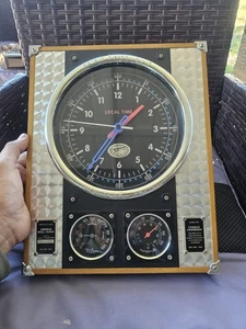 Orologio da parete Spirit of St. Louis Charles Lindbergh Airfield temperatura umidità usato V6 - Foto 1 di 14