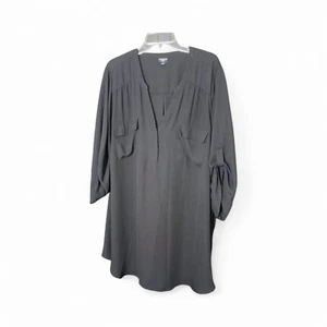 Blusa túnica Harper para mujer Torrid talla 5 (5X) en gris carbón (51JC) - Imagen 1 de 9