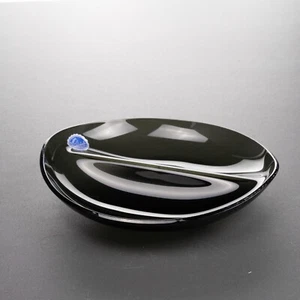Imperial art glass smoke gray Divided Relish Dish Candy nut bowl Ash Tray - Picture 1 of 9