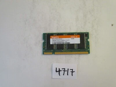 Hynix 256Mb 333Mhz PC2700 200pin DDR1 SODIMM laptop memory RAM (4717) - Image 1 of 2