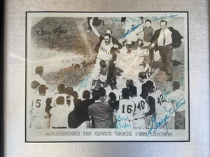 Pittsburg Pirates 1960 H.R. Championship Picture Signed Bill Mazeroski + 16 More - Picture 1 of 12