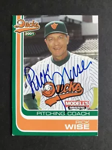 Rick Wise signed 2001 Long Island Ducks Baseball Card - Picture 1 of 2
