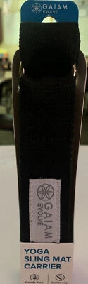 Evolve от Gaiam йога коврик слинга руки бесплатный тренировки коврик перевозчик - черный, новый с Ярлыками - Изображение 1 из 4