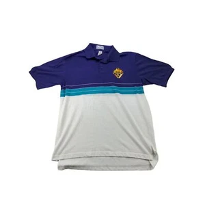 Mens Vintage Sea Palms by Hartwell Polo Shirt Size XL Blue & White Logo - Picture 1 of 10