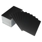 120pz Metallo Business Carte Bianco,0.45mm Spessore 3.4x2.1" ,Matte Nero