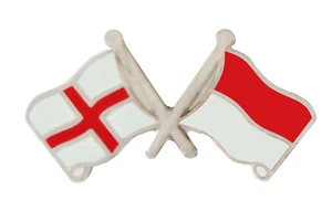 Insignia alfiler de cortesía de amistad bandera de Mónaco e Inglaterra - Imagen 1 de 3