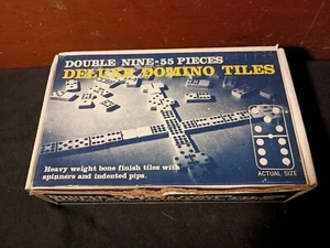 Vintage Lash-Tamaron Double Nine 55 Piece Deluxe Dominoes New Sealed - Picture 1 of 4