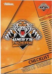 2018 NRL Traders Base Card (151) WESTS TIGERS Checklist - Picture 1 of 1