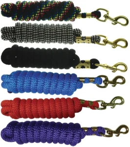 Hy Equestrian Plaited Lead Rope 3m Leadrope With Quality Trigger Clip AllColours - Picture 1 of 14