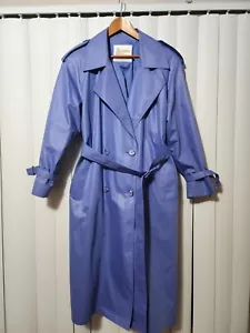 Vintage London Fog Trenchcoat herausnehmbares Futter lila Lavendel Regen Petite 10 - Bild 1 von 13