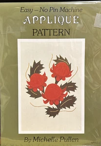 Easy No Pin Machine Applique Waratah Pattern By Michelle Pullen - Picture 1 of 3