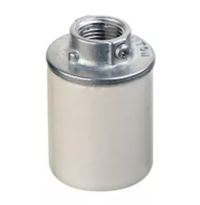 Enchufe sin llave de porcelana Leviton 1 3/4" con aislador y montaje roscado IP de 1/8 - Imagen 1 de 4