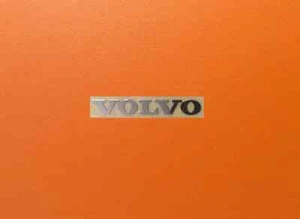 1 pcs Sticker for Volvo Logo Silver Chrome Color Decal 30mm x 4mm - Picture 1 of 1