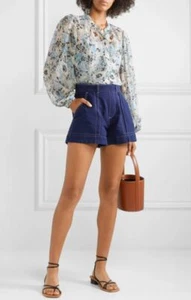 Blusa y cami ASHLYNN azul floral 100 % SEDA VERONICA BEARD talla 2 nueva con etiquetas - Imagen 1 de 11