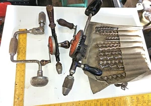 Vintage Stanley Hand Drills & Auger Bits - Picture 1 of 8