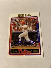 2005 Topps #44 David Bell Philadelphia Phillies Autographed Signed