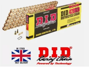 CADENA DE TRANSMISIÓN DE MOTOCICLETA DE ORO PESADO HECHO 428 HD 428 / 134 ESLABONES - Imagen 1 de 9