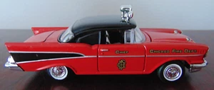 Chevrolet Bel-Air Chicago Fire Chief 97389 1993 Corgi Classics negro y rojo en caja - Imagen 1 de 12