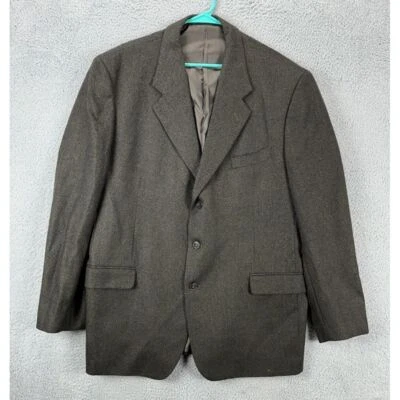 Blazer Barrington Adulto 48L Gris Lana de Cordero Mezcla de Cachemira Esmoquin 3 Botones Para Hombre Foto 1 de 4