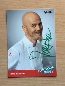 Tarjeta de autógrafo Ralf Zacherl chefs original firmada #8432 - Imagen 1 de 1