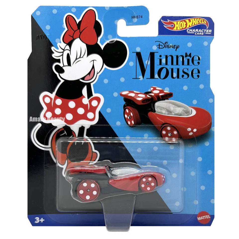 Hot Wheels Disney Character Cars Toys Die-Cast Vehicle 1:64 Scale - Minnie Mouse - Image 1 of 1