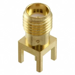 5 pcs Molex 0733910070 SMA jack connector PCB mount 50 ohm gold - Picture 1 of 2