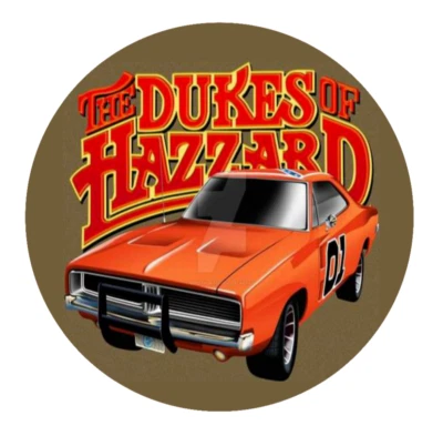 HANDCRAFTED Dukes of Hazzard - 4" Vinyl Decal Car Window Cooler Laptop Trailer Fridge Bar