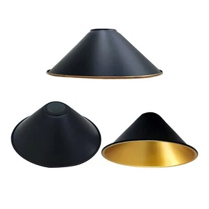Pantalla de lámpara de metal negro 22 cm varios tonos de luz interior fácil de ajustar reemplazar y renovar - Imagen 1 de 10